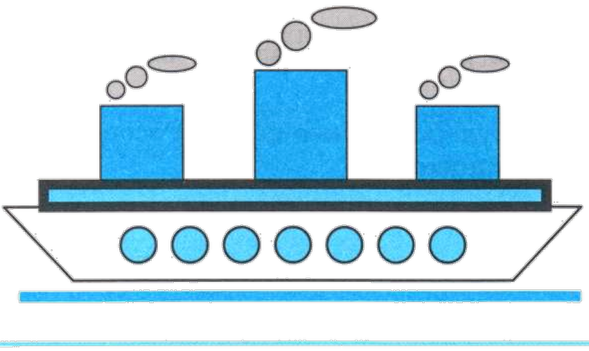 Пароход рисунок для детей