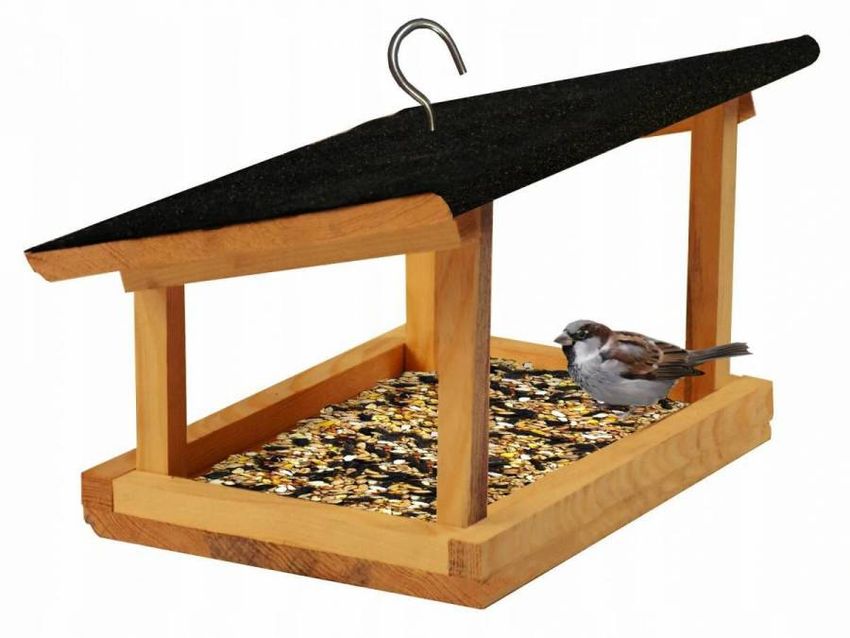 Деревянная кормушка для птиц Кормушка для птиц