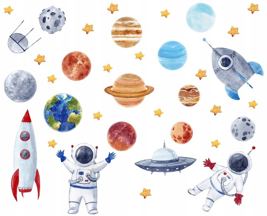 Космос для детей Детские наклейки космос
