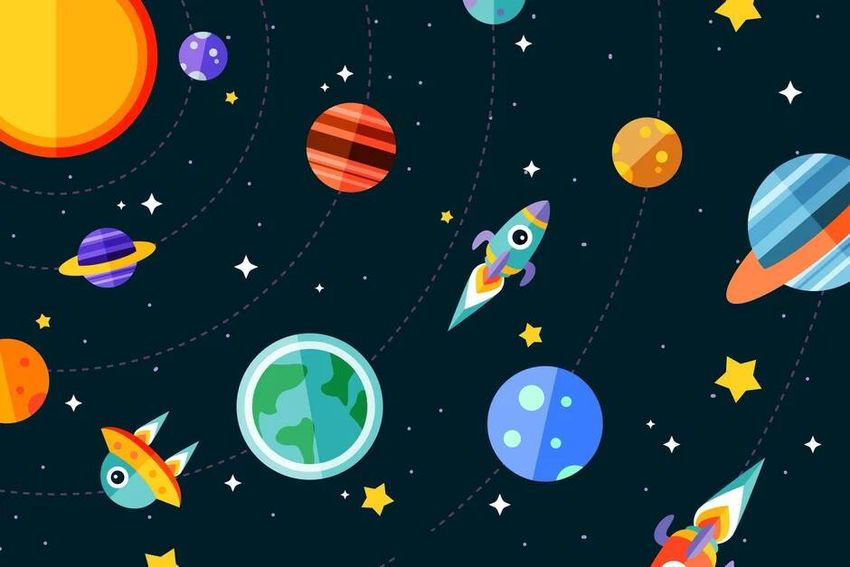 Космос для детей Фон на тему космос