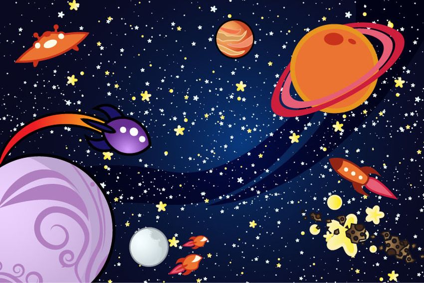 На тему космос Космос глазами детей