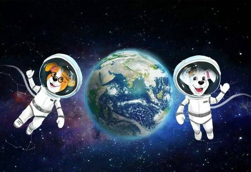 Ко дню космонавтики Мультяшный космонавт