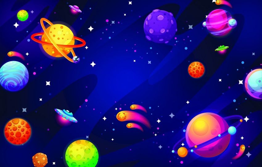 Фон космос для детей Космический фон для детей