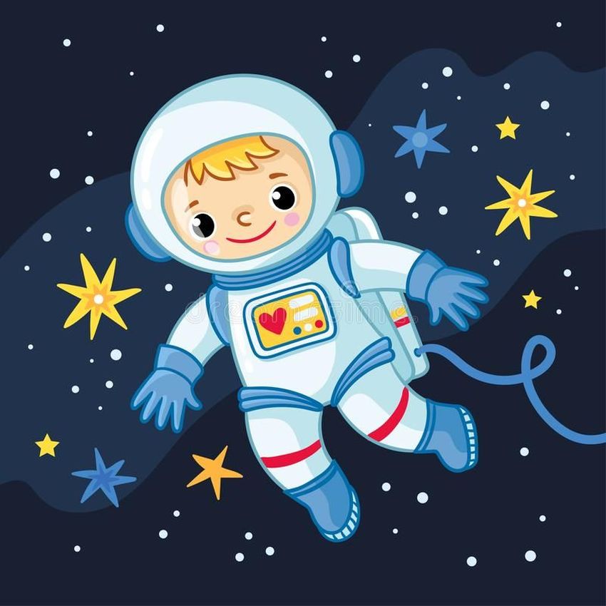 Рисунки детей космос