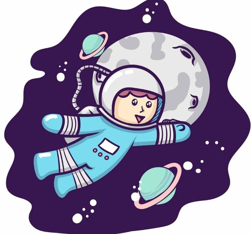 Космонавт мультяшный
