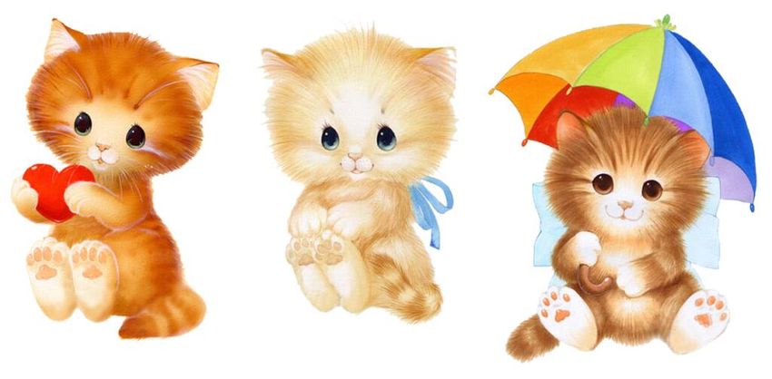 Милые котики рисунки