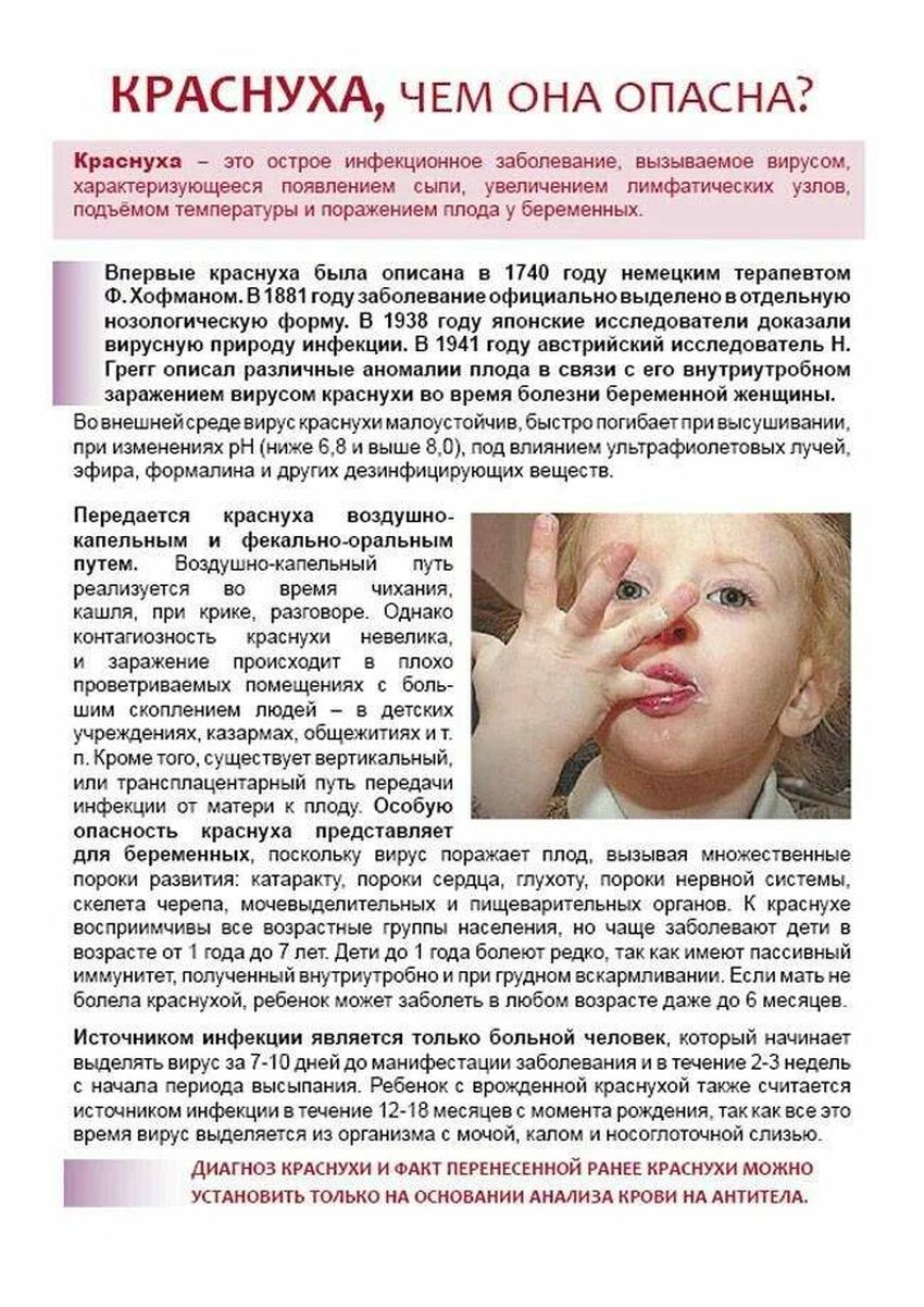 Краснуха у детей Симптомы краснухи у детей