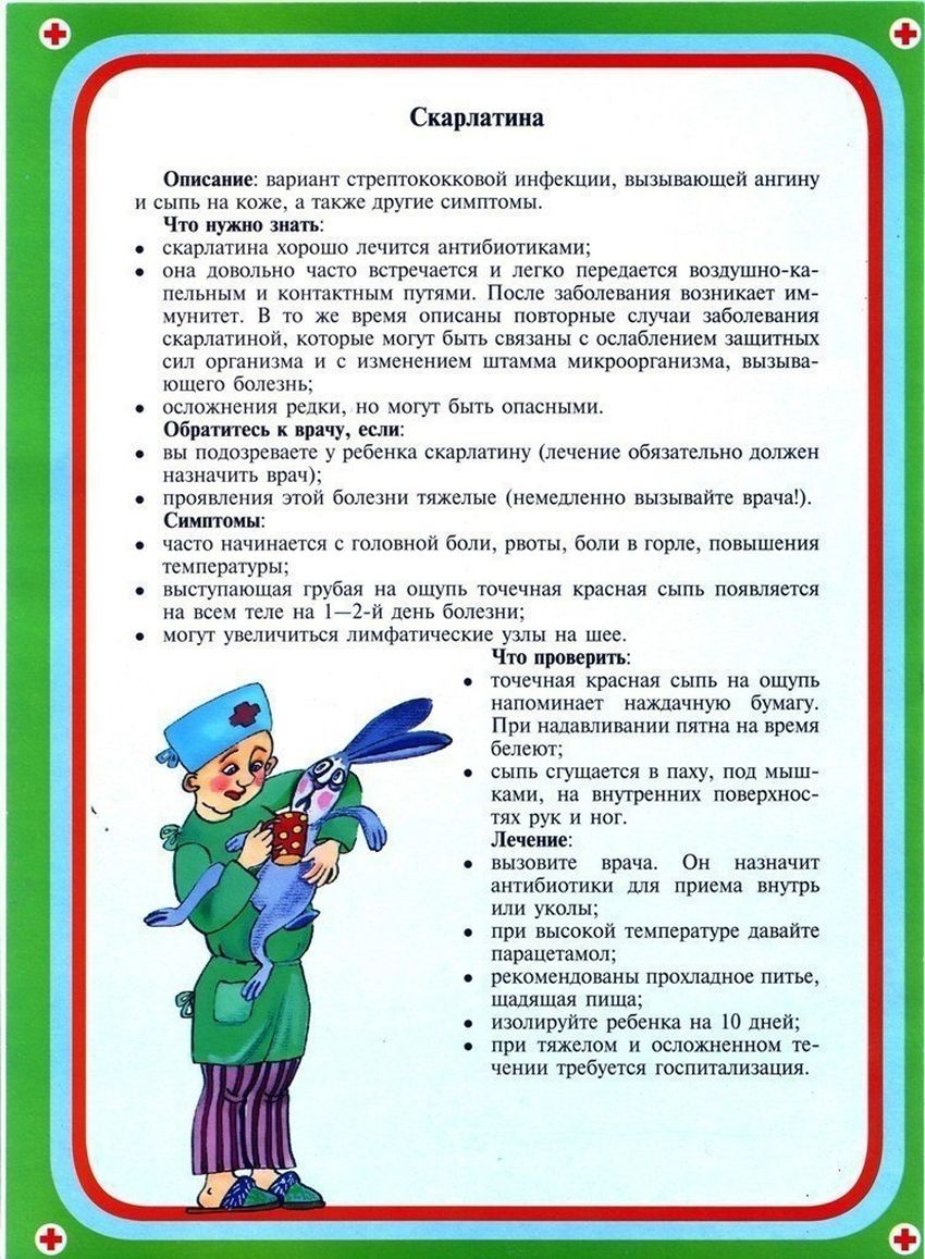 Детские болезни Скарлатина у детей информация