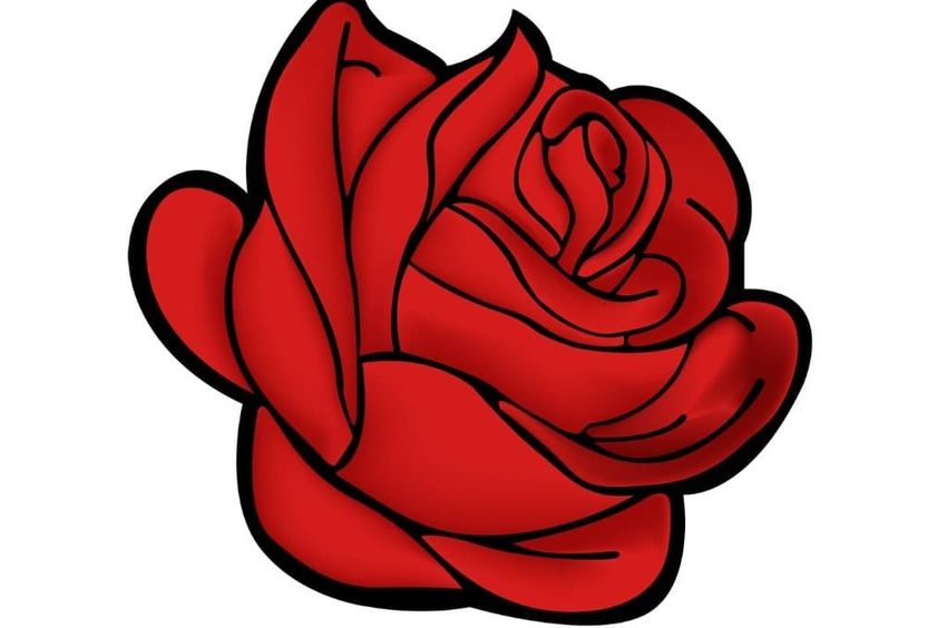 Роза мультяшная