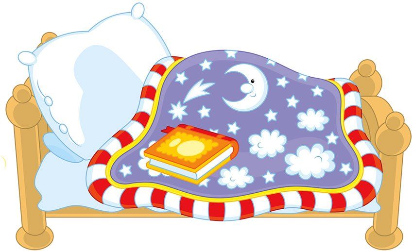 Одеяло рисунок для детей Сказочная кроватка