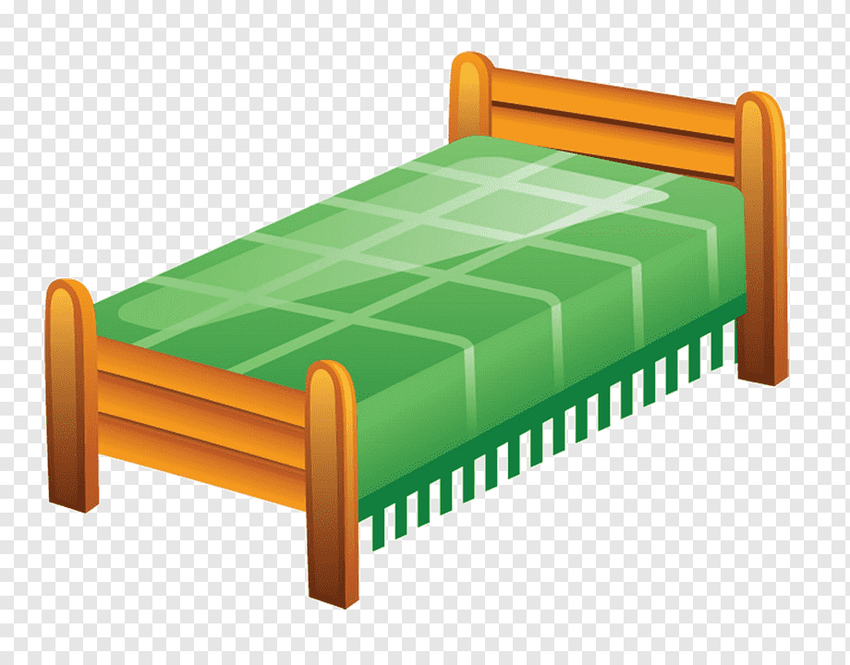 Кровать мультяшная Кровать без фона