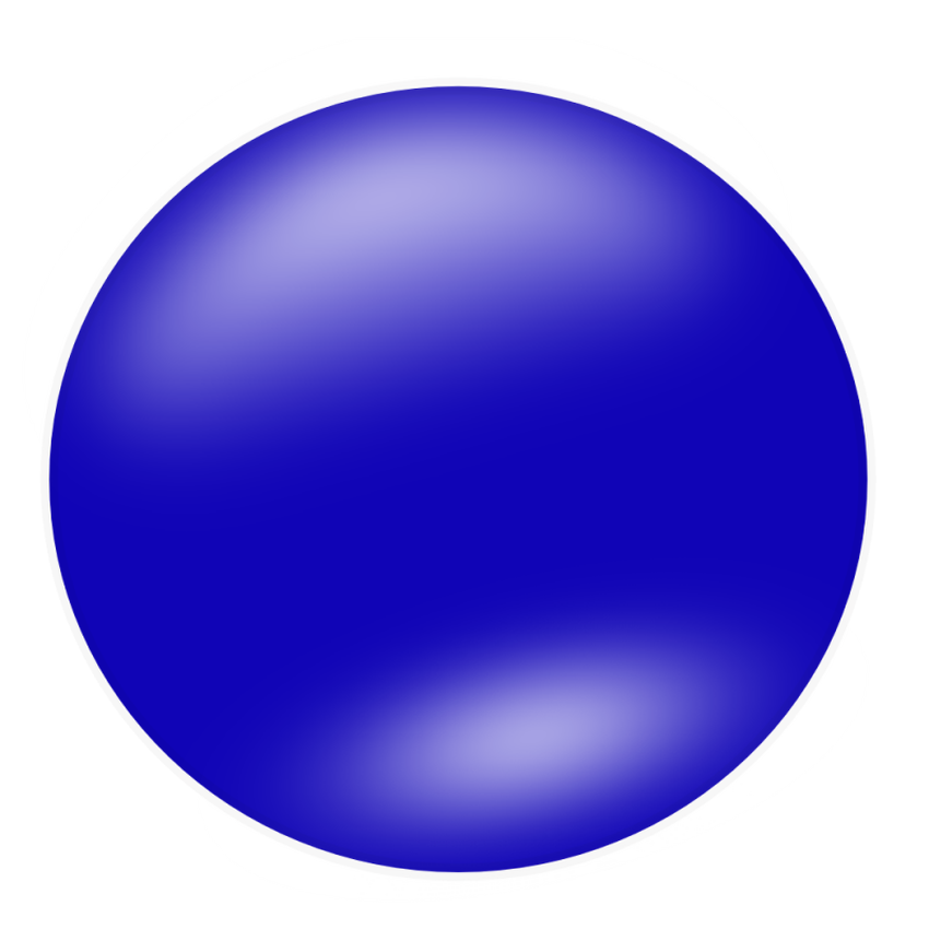 Гладкий синий круг
