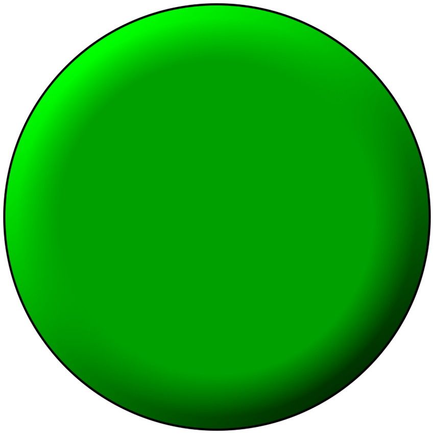 Круг зеленого цвета