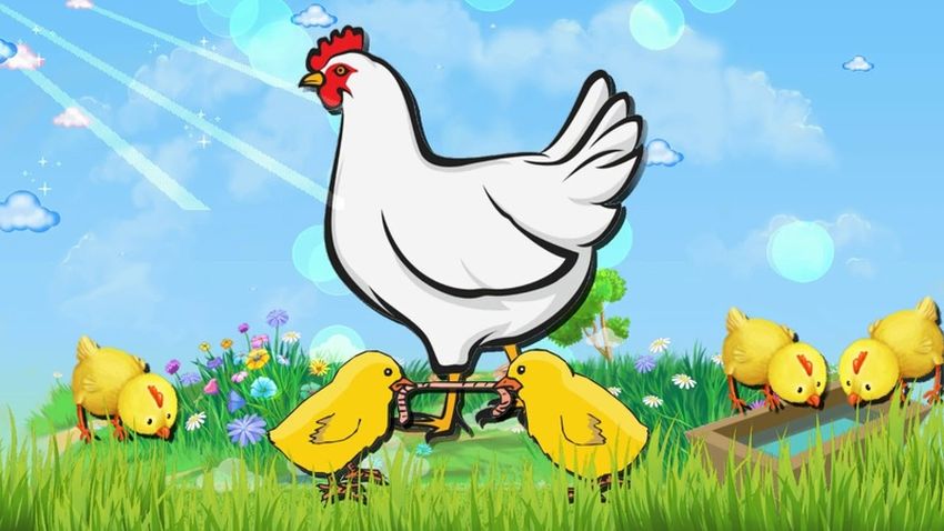 Цыпленок курицы Курочка и цыплята