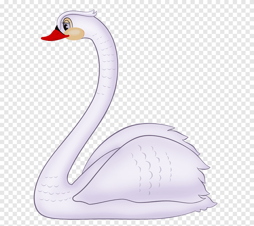 Лебедь рисунок