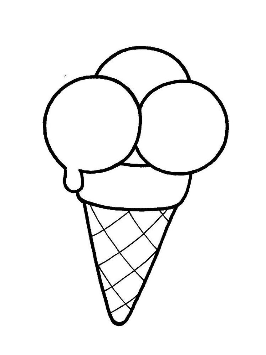 Рисунки несложные мороженое