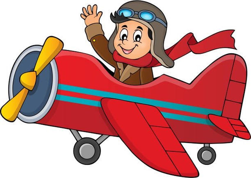 Рисунок летчика для детей