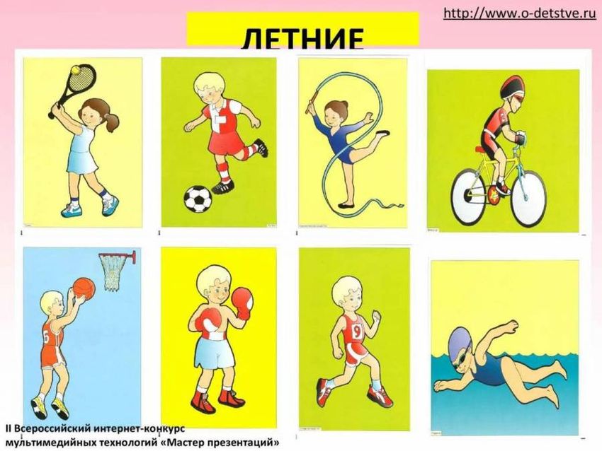 Виды спорта для детей
