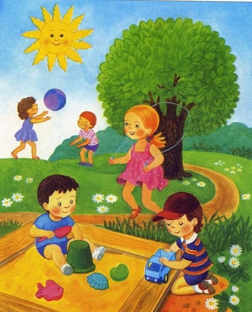 Картина лето для детей
