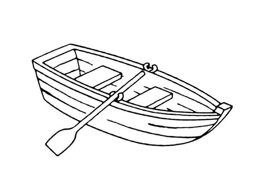 Лодка рисунок карандашом