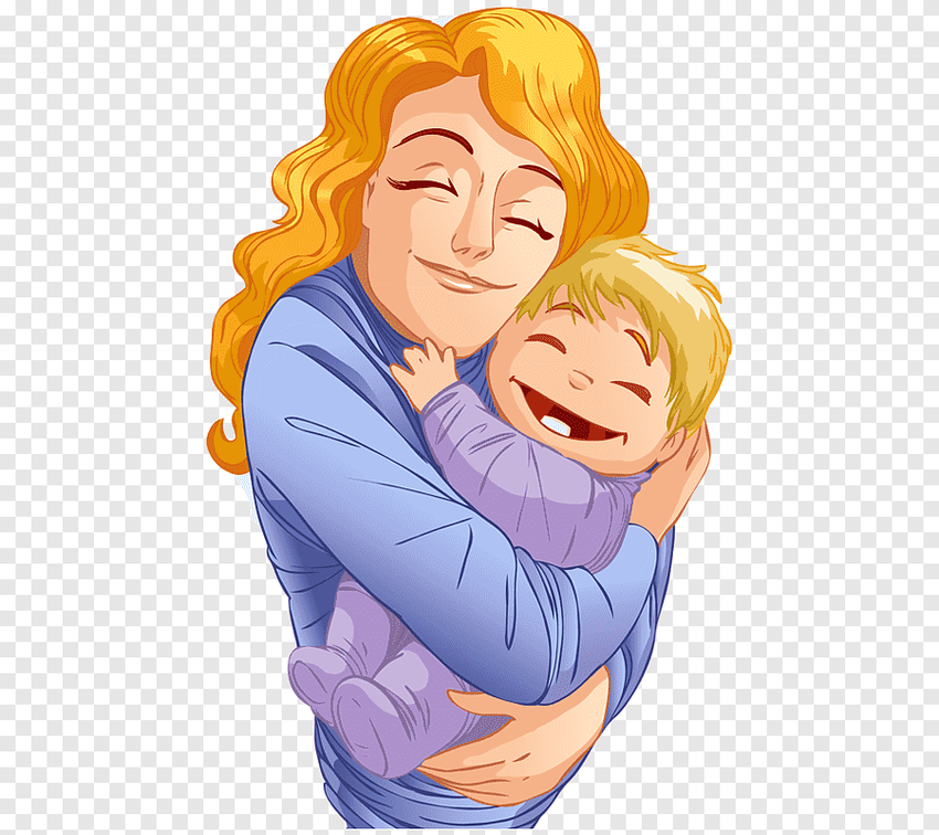 Мама с ребенком мультяшные Изображение мамы для детей