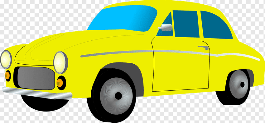 Желтый автомобиль рисунок