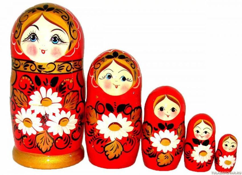 Матрешка 120*d65мм 5 кукол Матрешка
