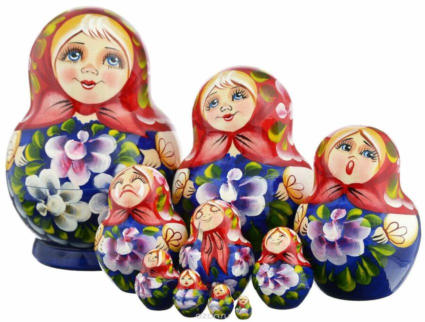 Матрешка картинка для детей на прозрачном фоне