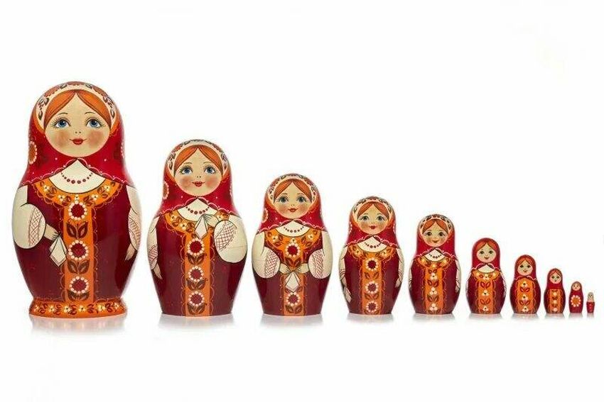 Матрешка картинка для детей на прозрачном фоне