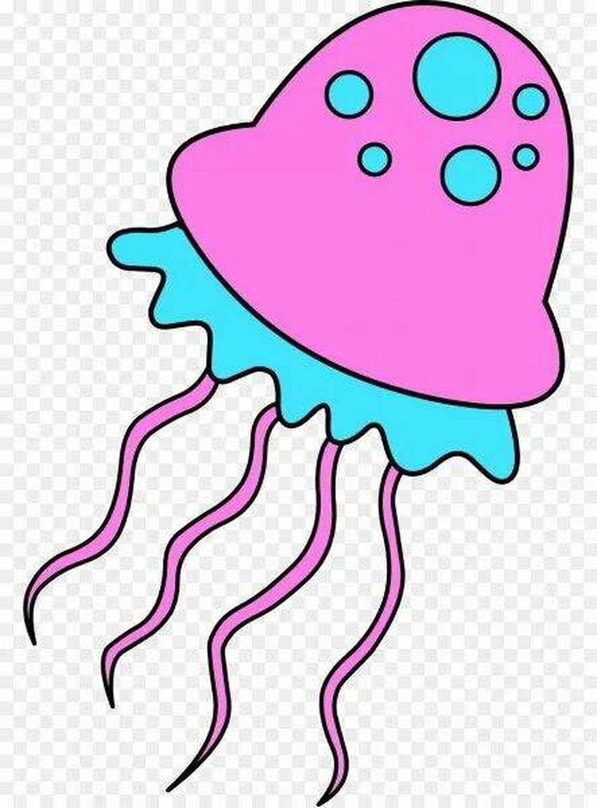 Медуза детский рисунок