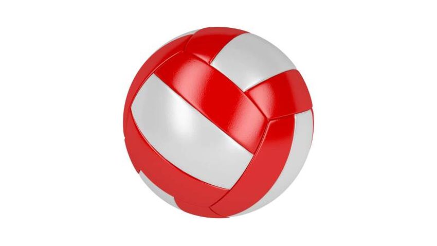 Волейбольный мяч красный
