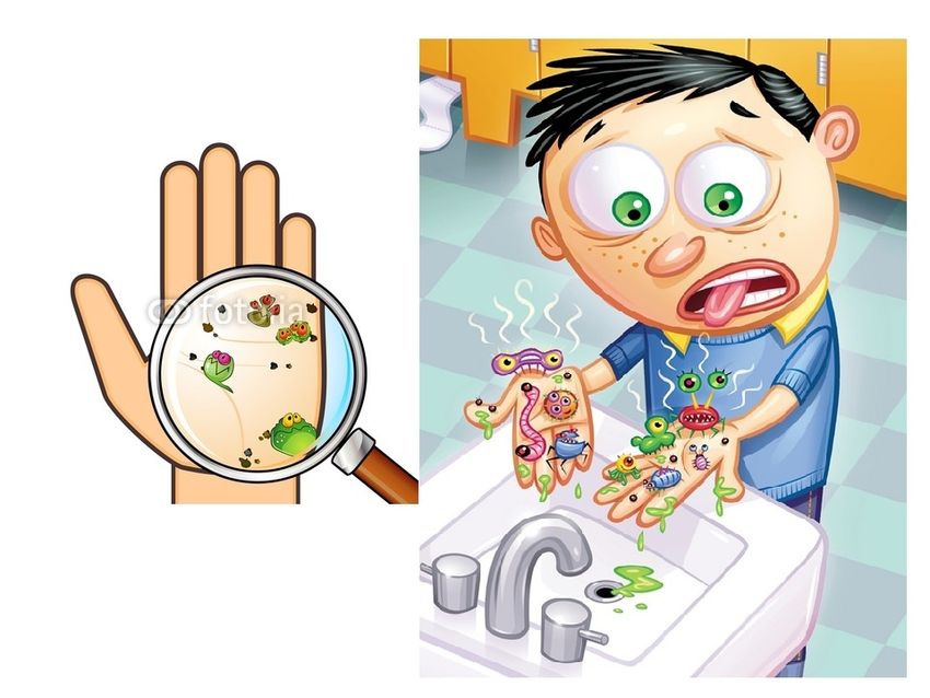 Микробы и бактерии для детей
