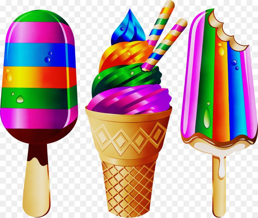 Клипарт мороженое Мороженое мультяшное