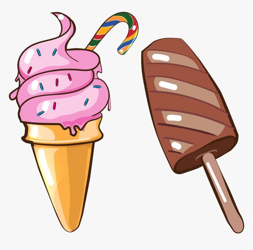Мороженое мультяшное Клипарт мороженое