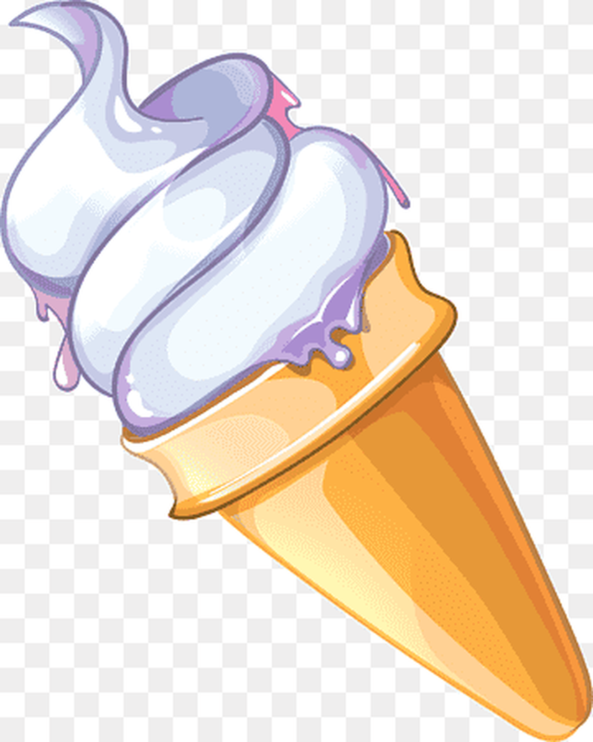 Мороженое мультяшное Мороженое без фона