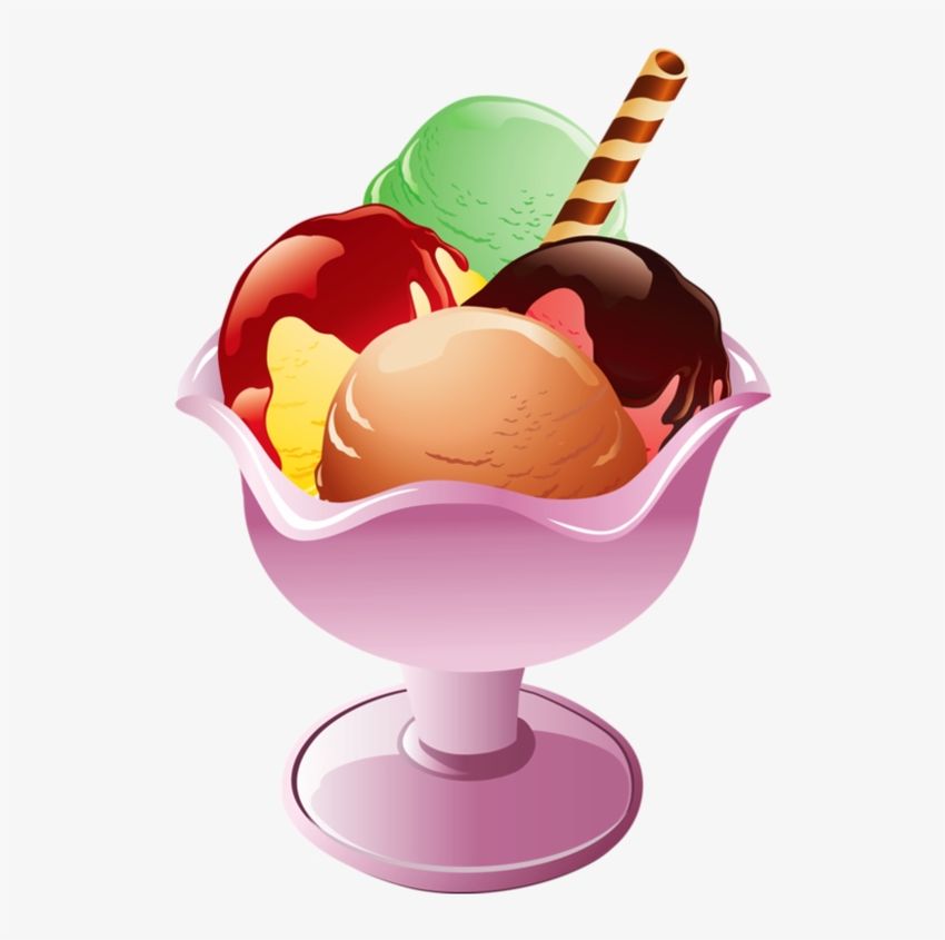 Клипарт мороженое Мороженое мультяшное