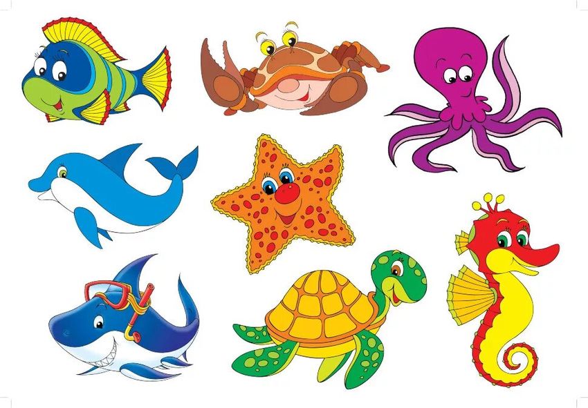 Морские животные для детей