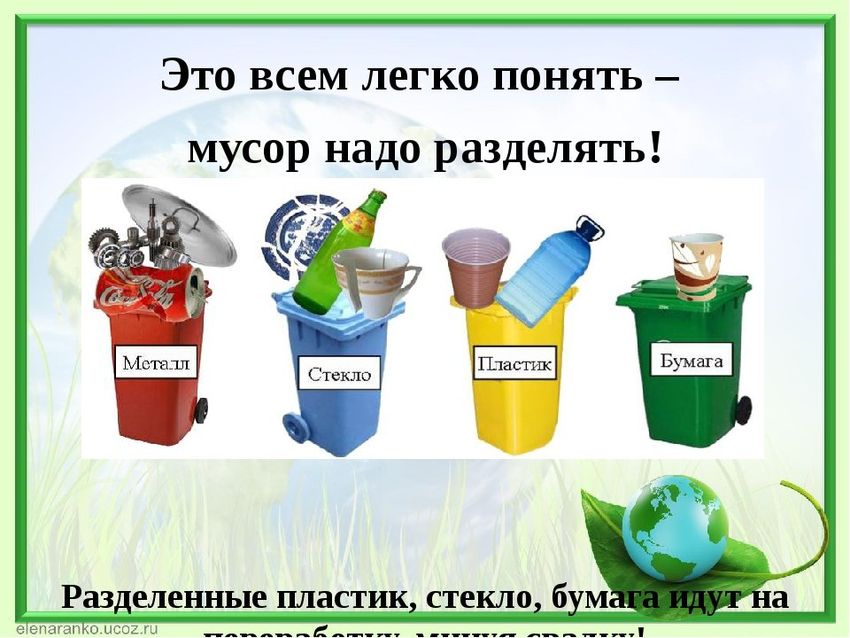 Сортировка мусора для детей