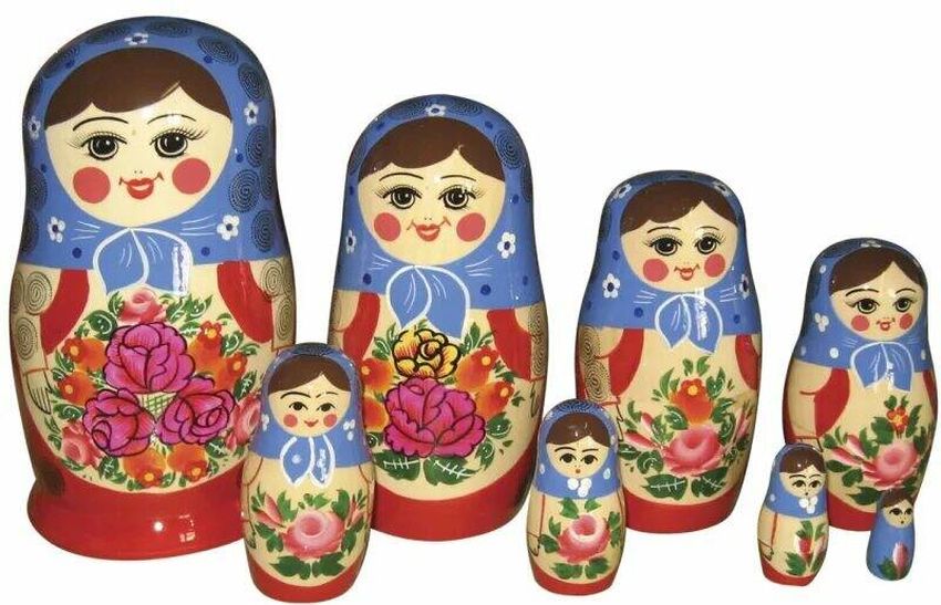 Народная игрушка матрешка