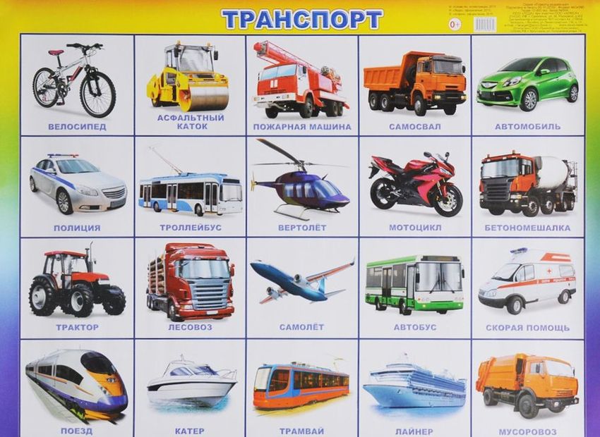 Карточки транспорт