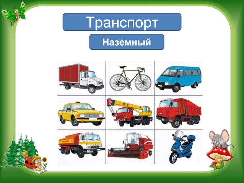 Виды транспорта