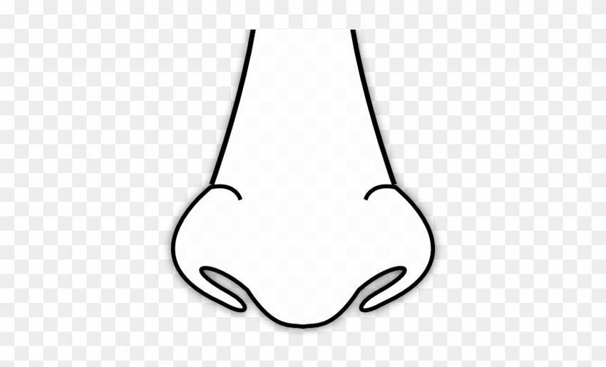 Нос рисунок Контур носа для рисования