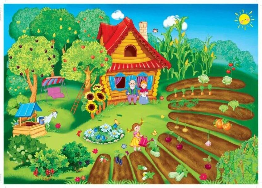 Домик в огороде для детей
