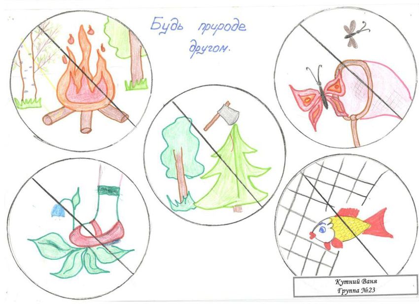 Рисунок береги природу