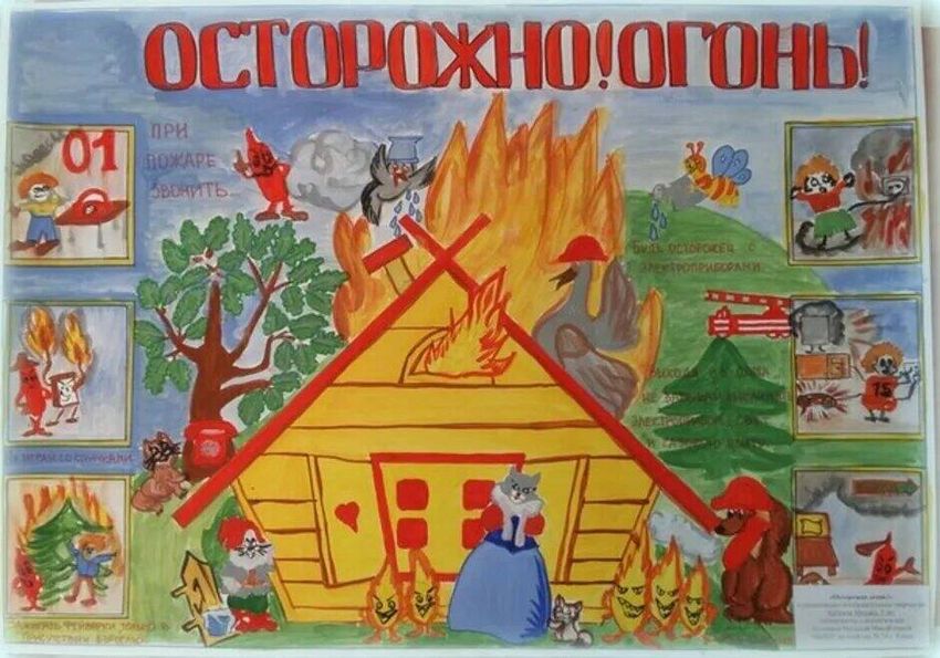 Рисунки пожарная безопасность