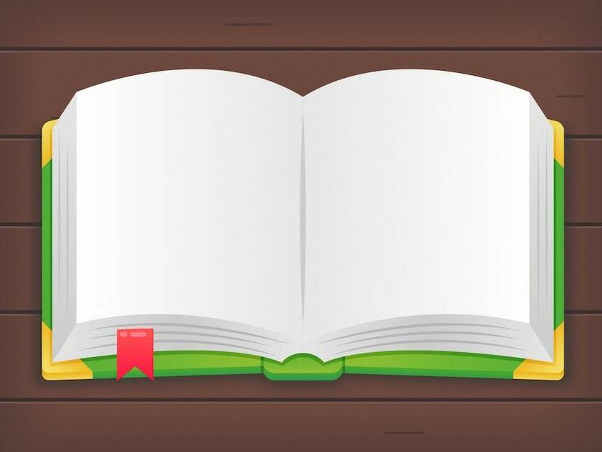 Раскрытая книга для презентации