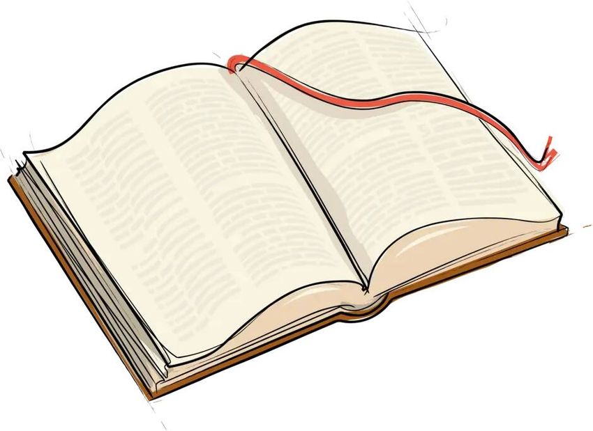 Клипарт открытая книга