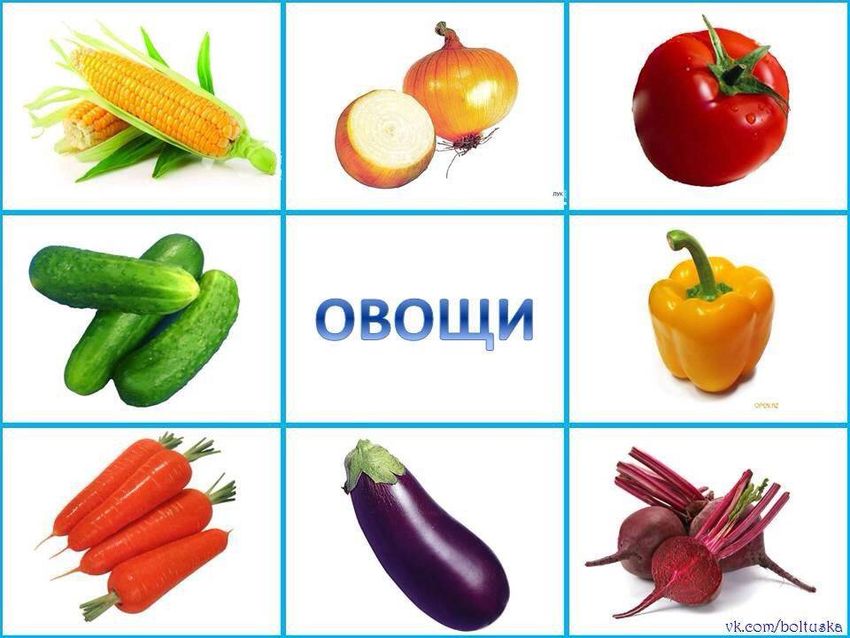Овощи для детей