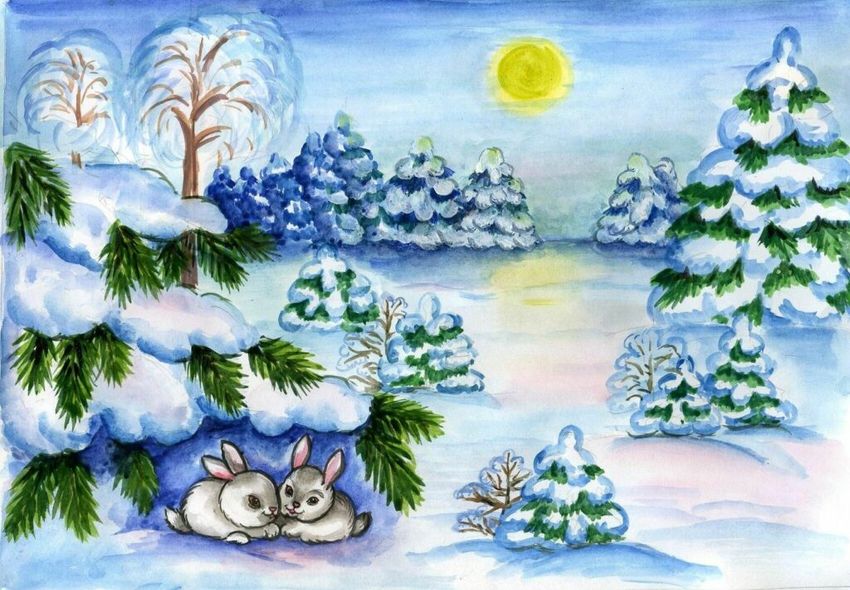 Рисунок зима