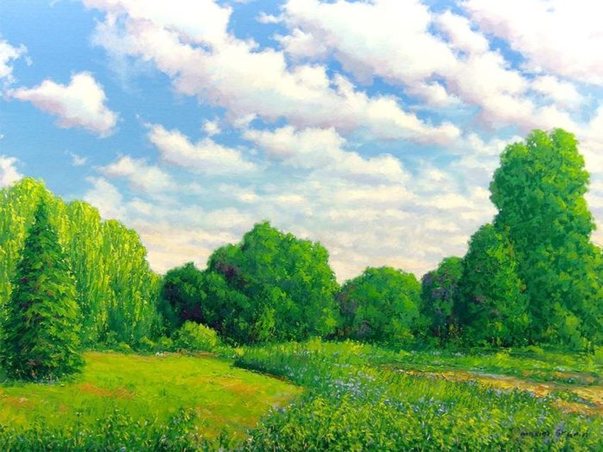 Летний пейзаж картины